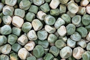 Figure 5: Wrinkled peas, a phenotype that appeared approximately 1/4th of the time in the F2 generation of Mendel's experiments. 