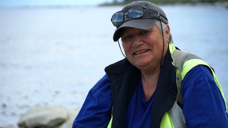 Figure 1:  Ramari Oliphant Stewart, Māori tohunga tohorā (whale expert), 2020.