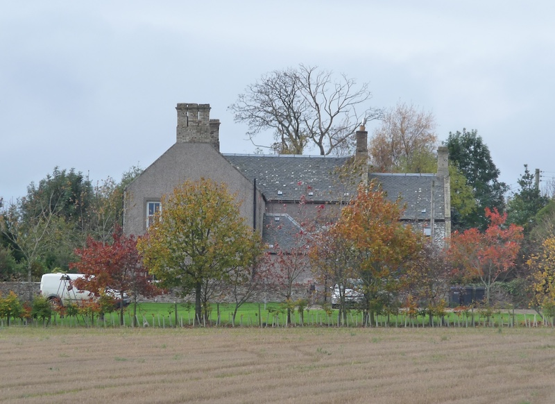 Figure 3: A modern picture of the farmhouse and fields at Slighhouses farm, where Hutton lived and farmed from 1754 to 1768.